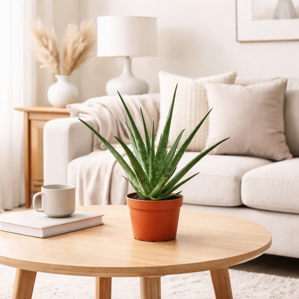Aloe vera decor living room