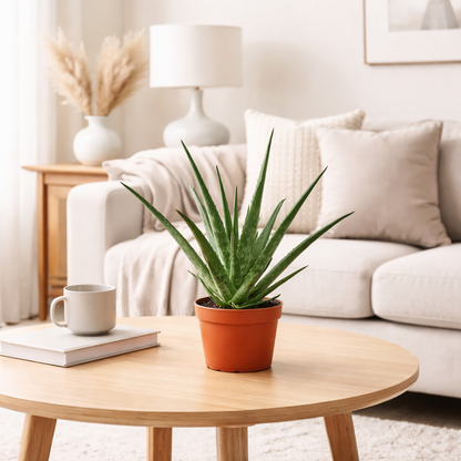 Aloe vera decor living room